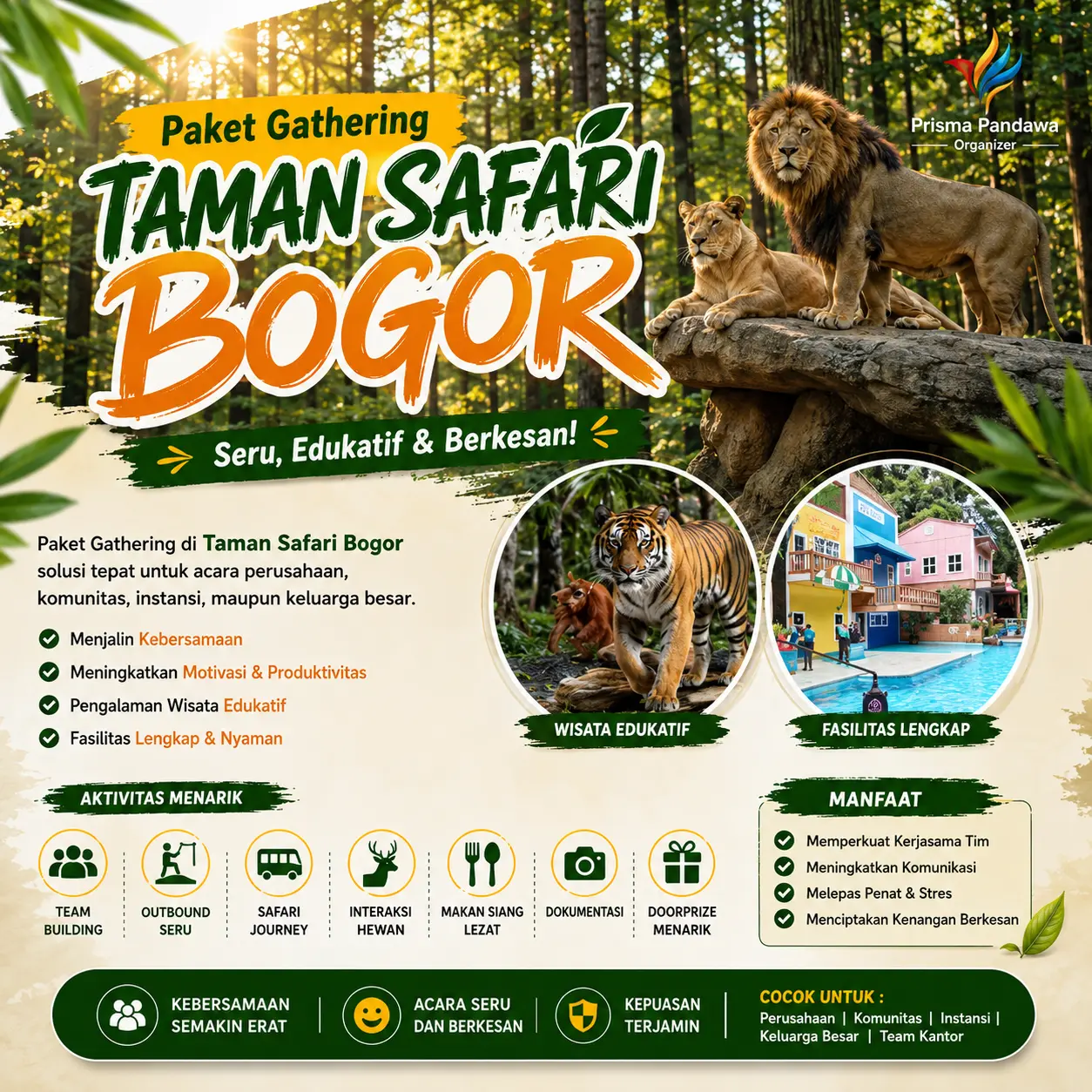 Paket Gathering Taman Safari Bogor