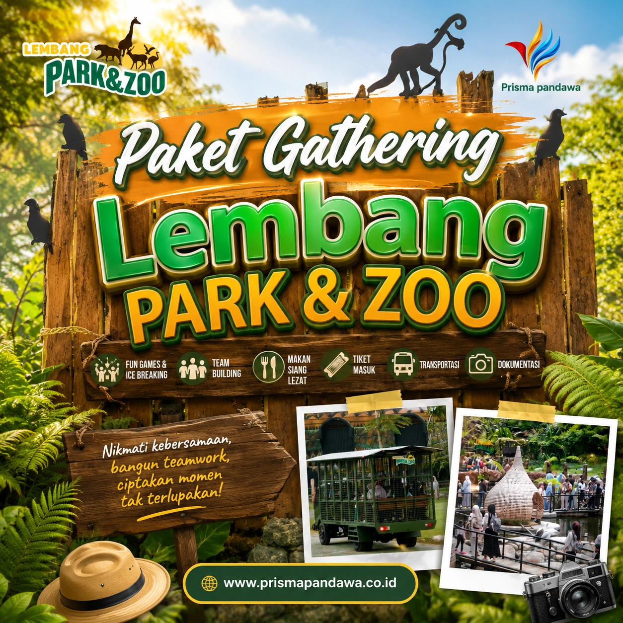Paket gathering lembang park zoo