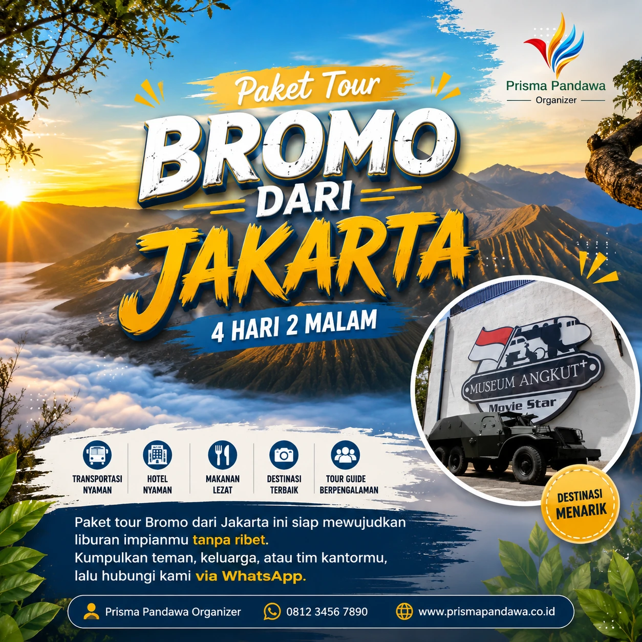 Paket Tour Bromo dari Jakarta 4 hari 2 malam