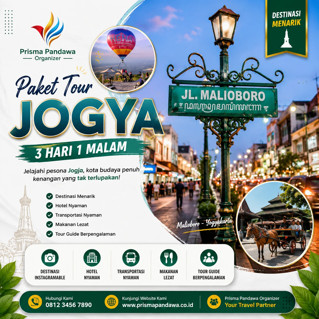 Paket tour jogya 3 hari 1 malam